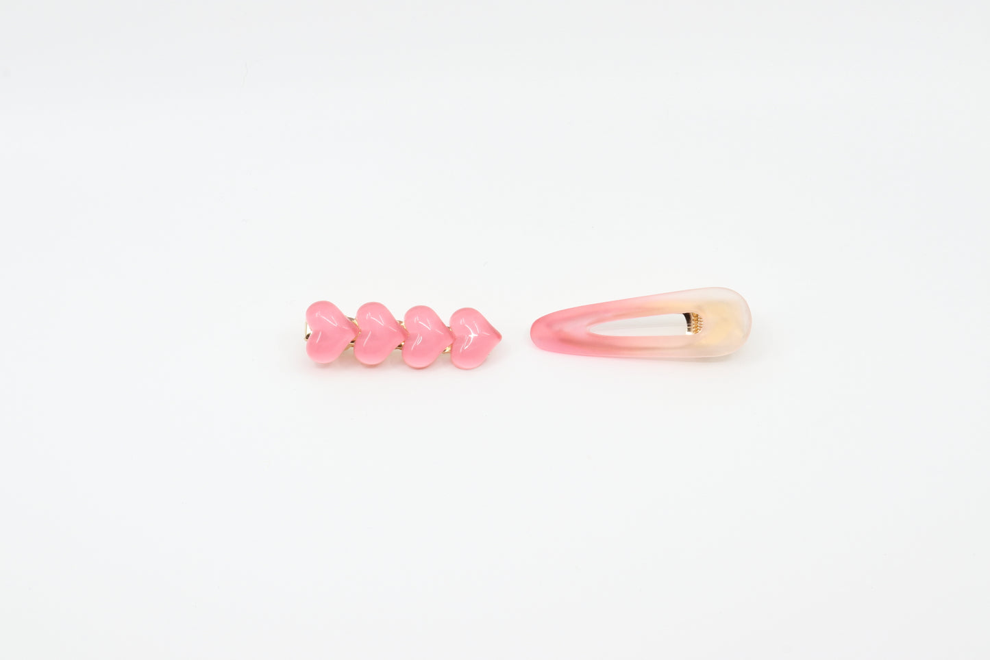 Pink Hair Clip Set