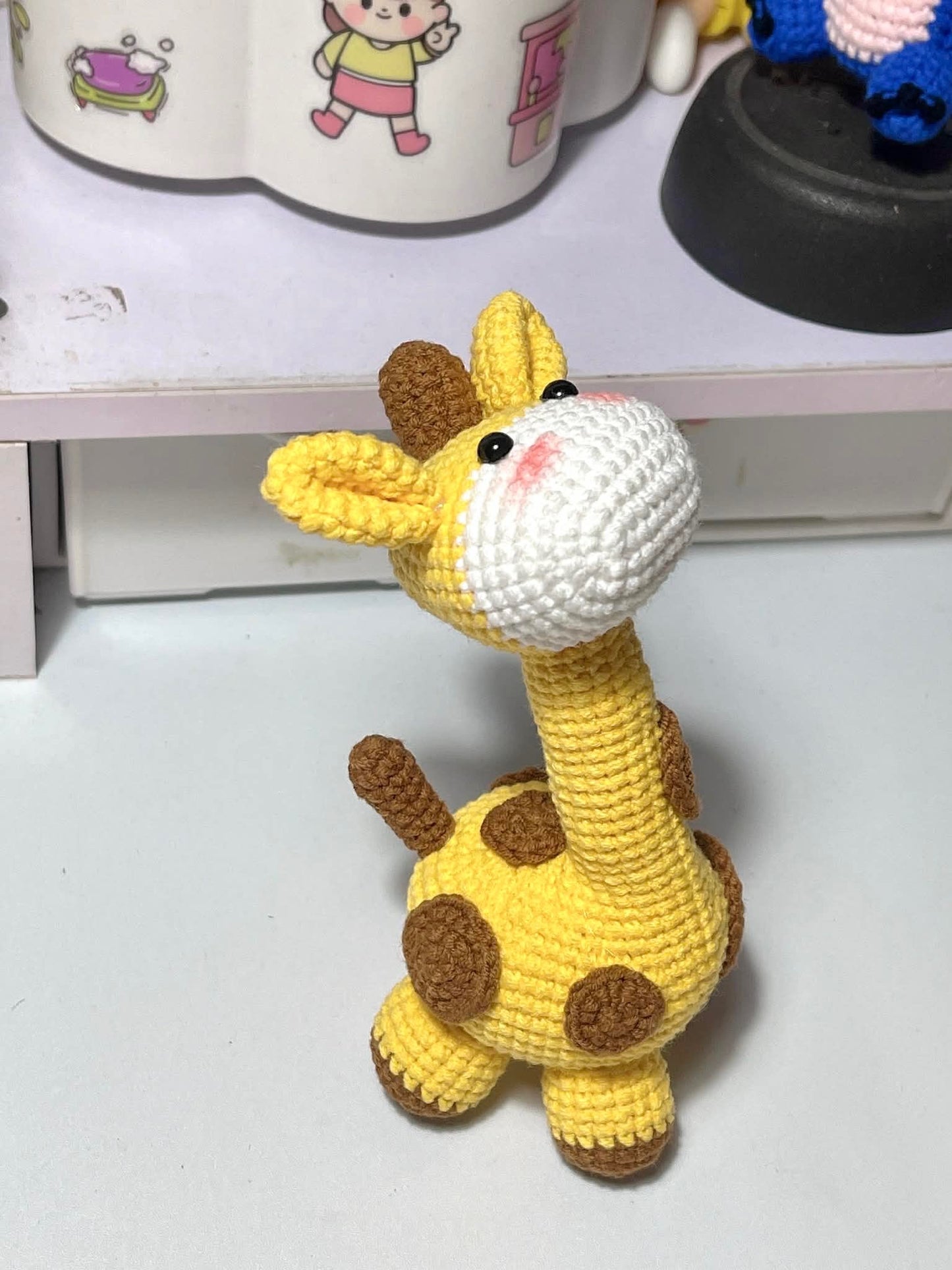 Giraffe Crochet Keychain
