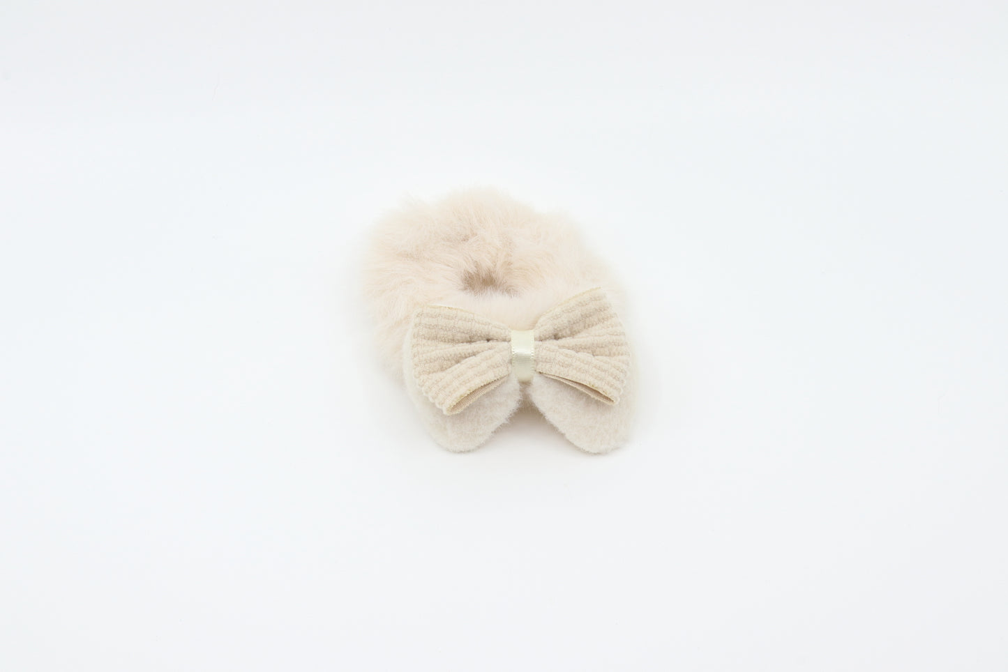 Fuzzy Bow Scrunchies