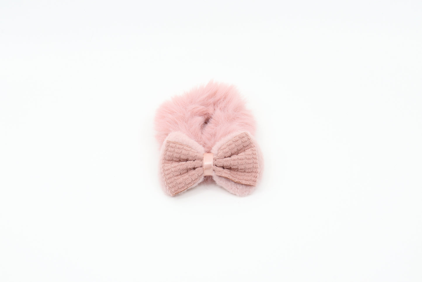 Fuzzy Bow Scrunchies