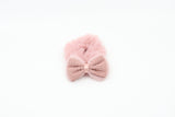 Fuzzy Bow Scrunchies