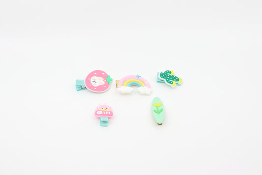 Cartoon Hair Clip Set