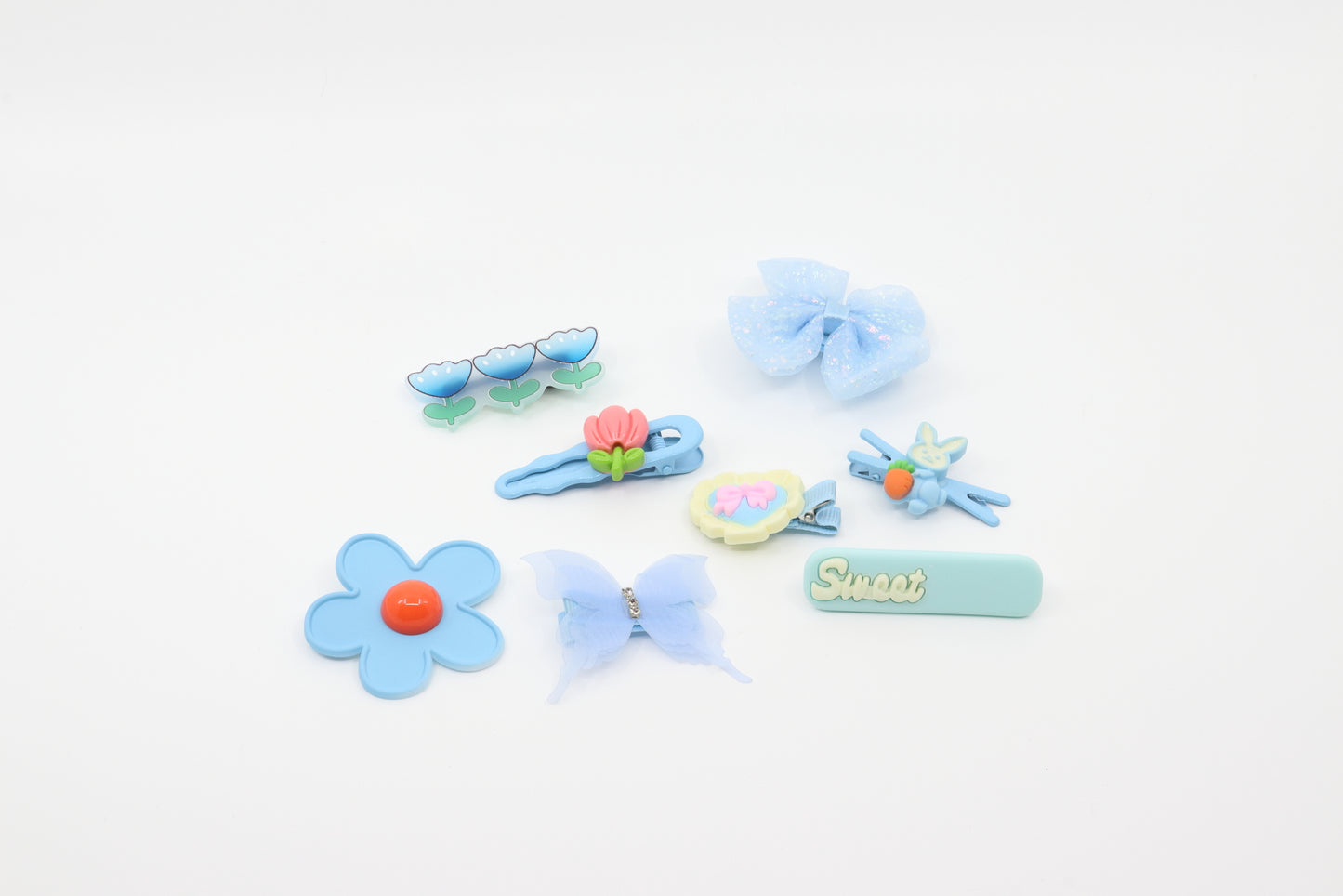 Bow Hair Clip Set