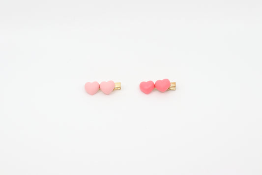 Pink Hair Clip Set