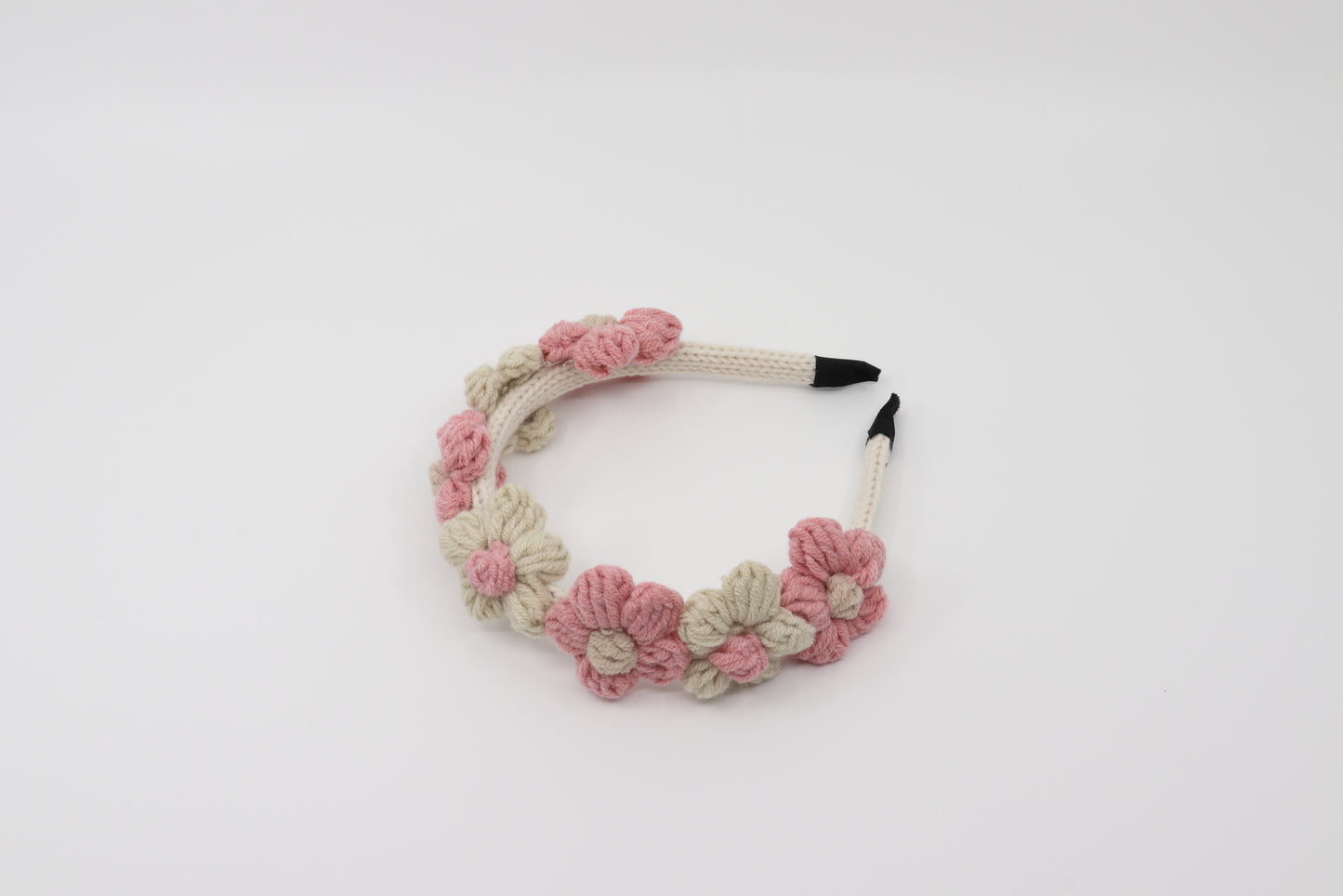 Knit Flowers Headband