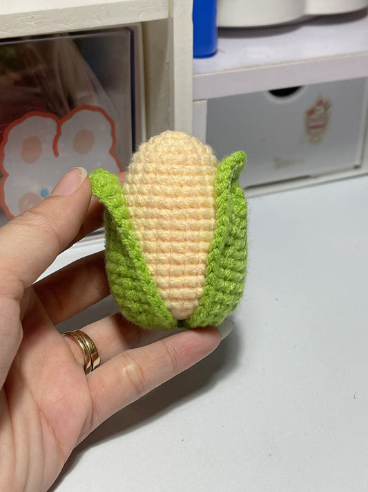 Cute Corn Crochet Keychain