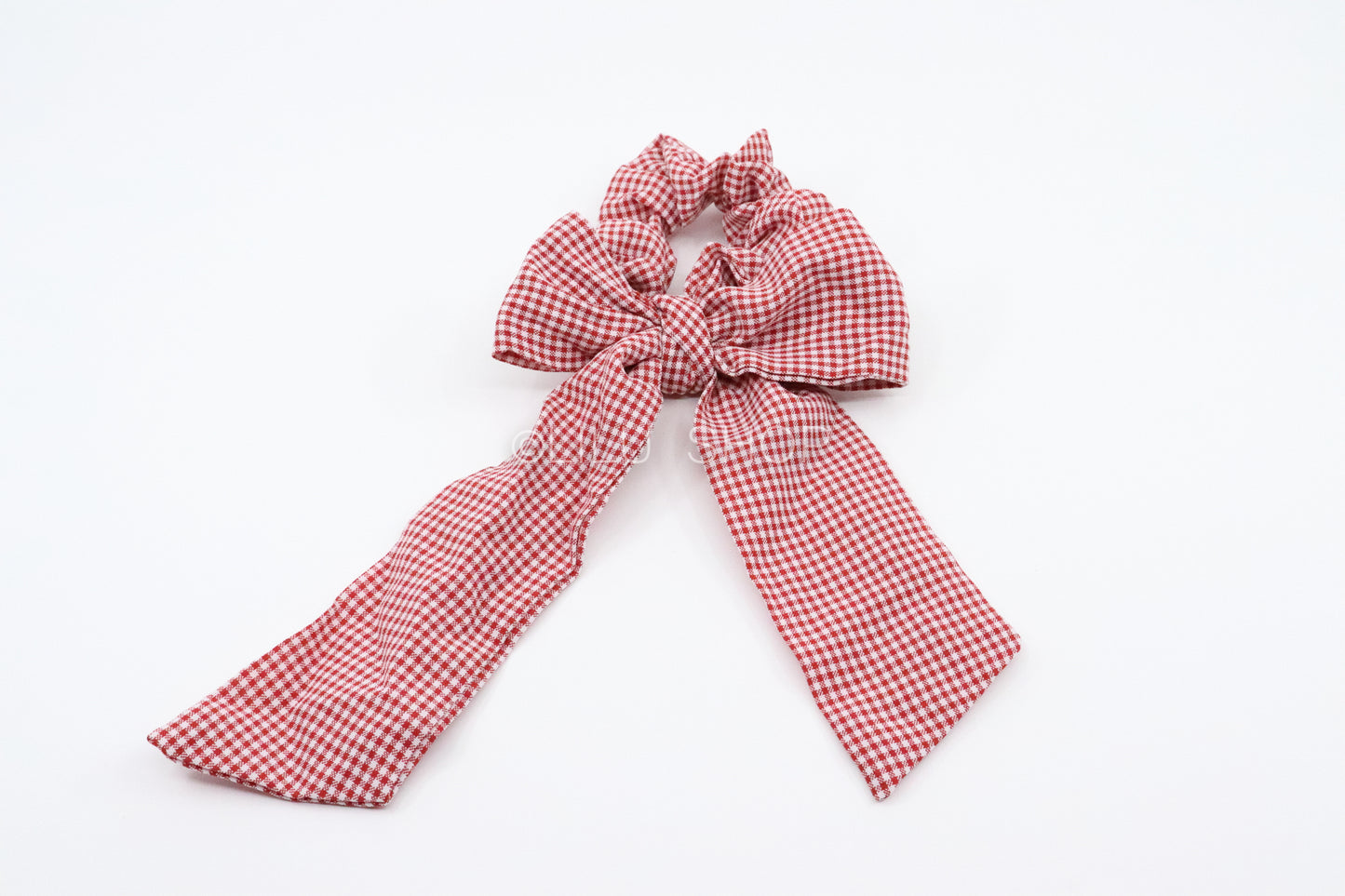 Plaid Bow Scrunchies