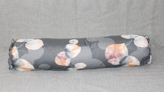 Grey Autumn Leaf - Body Pillow 